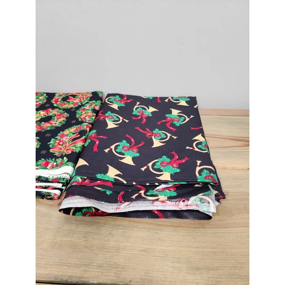 3 Pieces Assorted Christmas Fabric 42